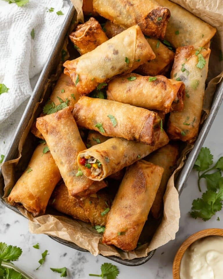 Chili’s Southwest Eggrolls with Avocado Ranch Dipping Sauce Recipe