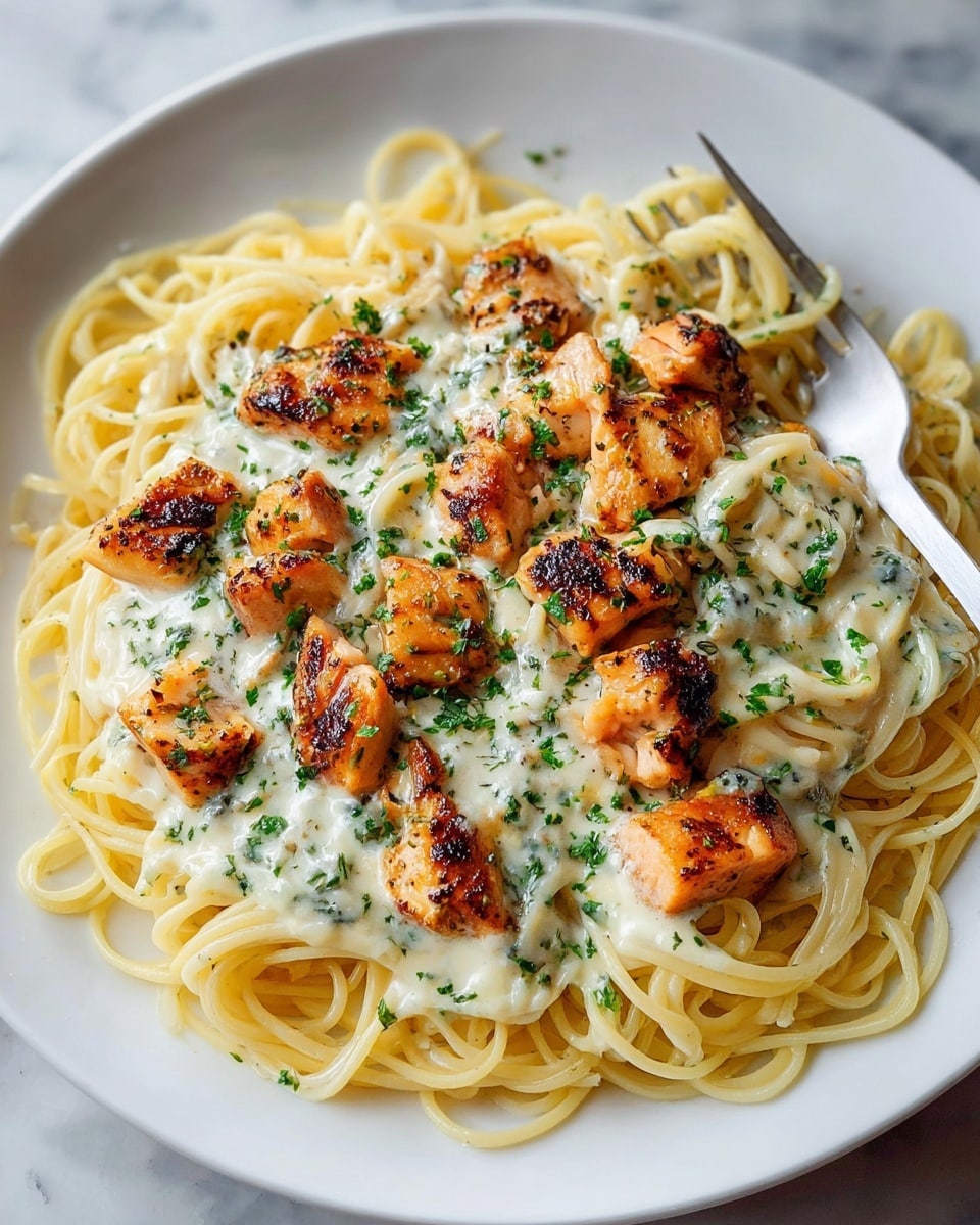 Monterey Chicken Spaghetti Pasta Recipe - Recipe Image