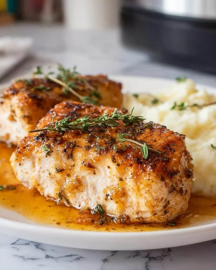 Slow Cooker Garlic Herb Chicken Breast Recipe