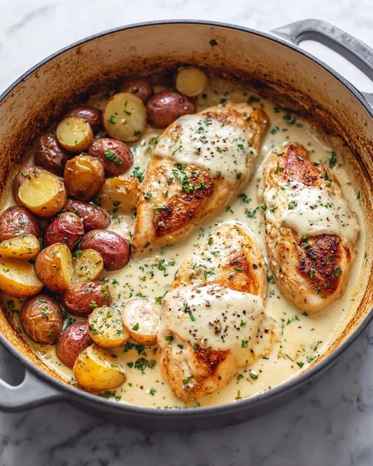 Chicken and Potatoes with Dijon Cream Sauce Recipe
