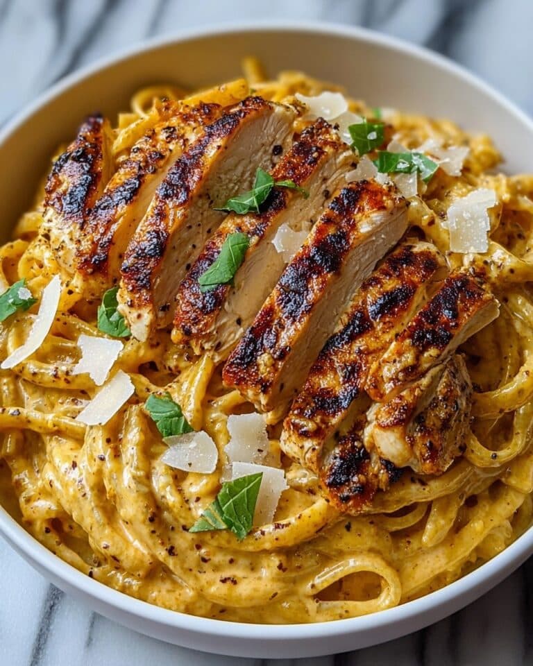 Creamy One Pot Cajun Chicken Linguine with Garlic Parmesan Sauce Recipe