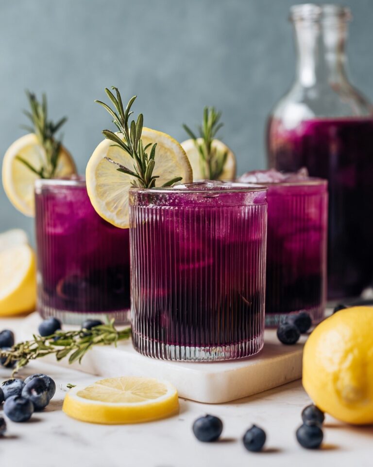 Sparkling Blueberry Ginger Mocktail Recipe