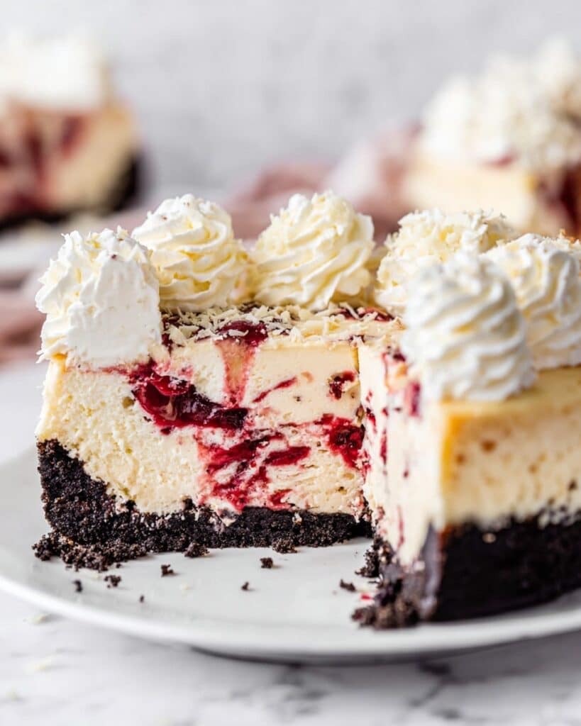 White Chocolate Raspberry Cheesecake Recipe