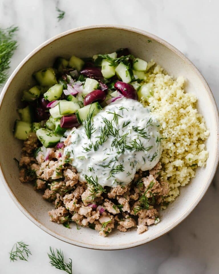 Healthy Greek Ground Chicken Bowls Recipe