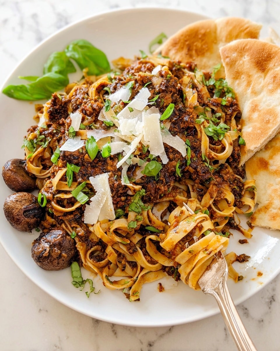 Mushroom Ragu with Pasta Recipe - Recipe Image