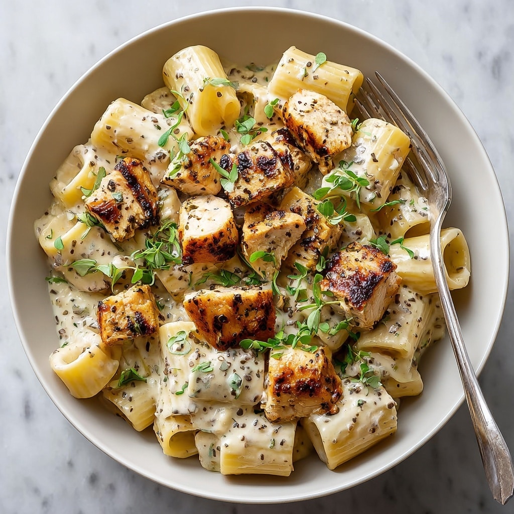 Creamy Brie Chicken Rigatoni Recipe