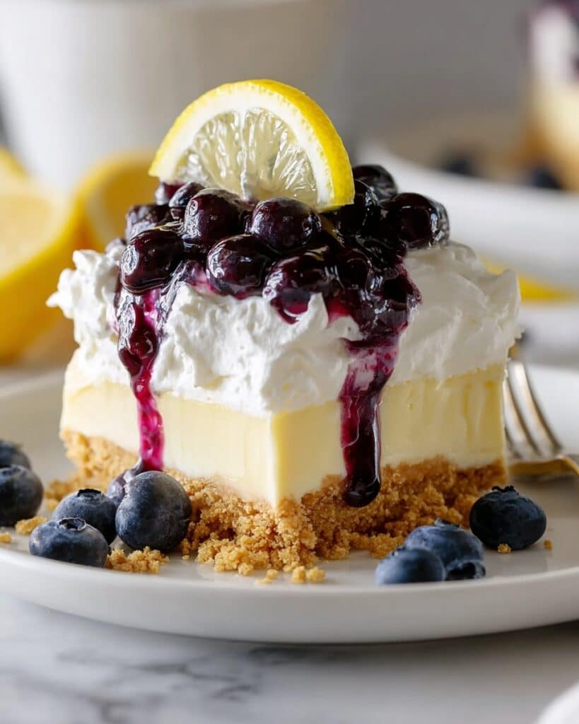 No Bake Lemon Blueberry Dessert Recipe