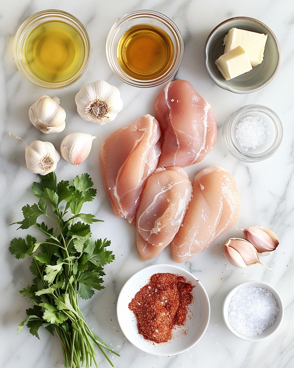 Single white plate with a perfectly cooked, golden-brown seasoned chicken thigh, close-up angle highlighting the crispy, peppered skin and juicy interior, garnished with finely chopped fresh parsley scattered on top, steam just rising from the tender meat, placed on white marble surface, intimate plated serving photo taken with an iphone --ar 4:5 --v 7