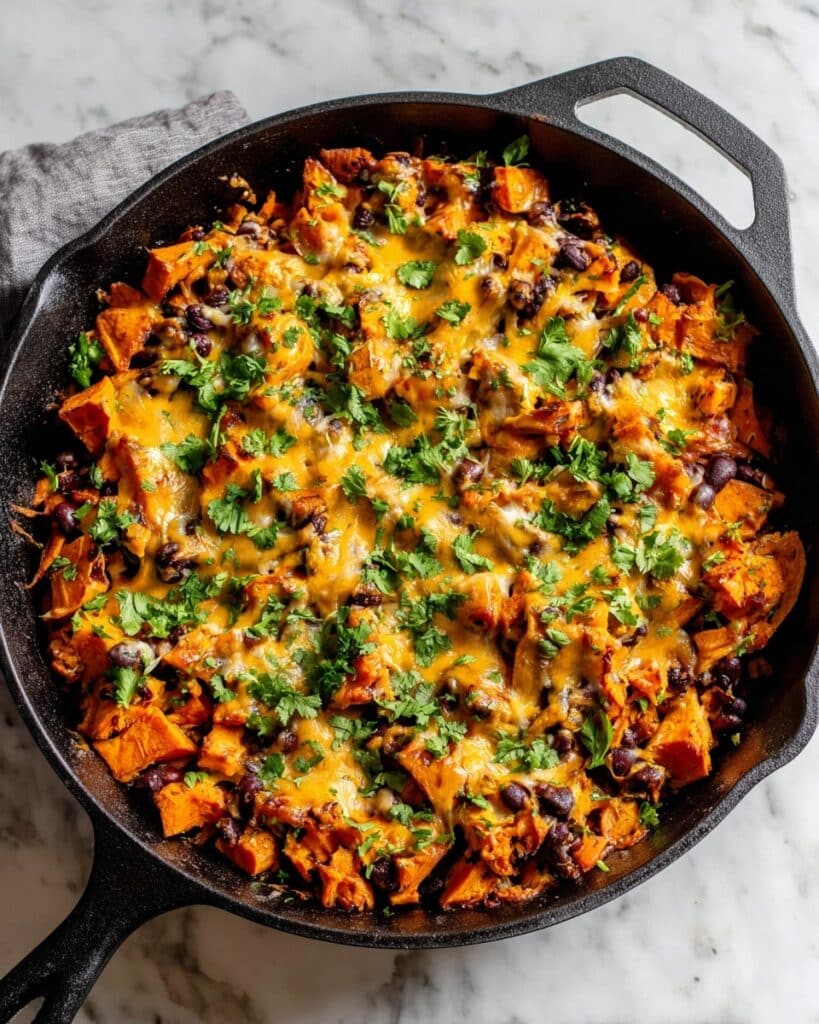 30-Minute Butternut Squash and Black Bean Enchilada Skillet Recipe