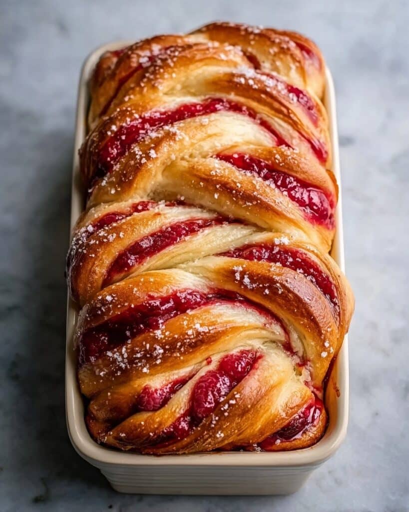 Raspberry Swirl Brioche Loaf Recipe