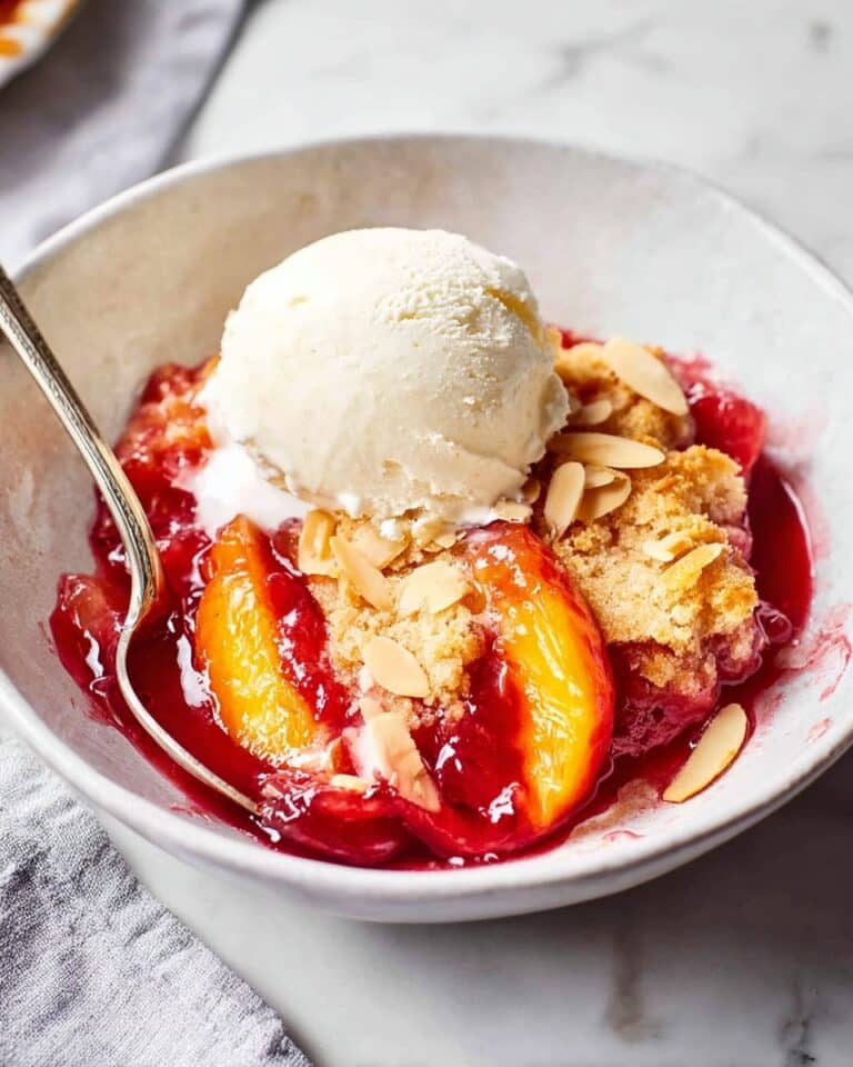 Easy Peach and Raspberry Cobbler Recipe