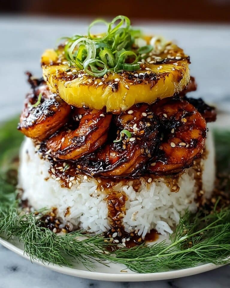 Hawaiian Huli Huli Chicken Stack Recipe