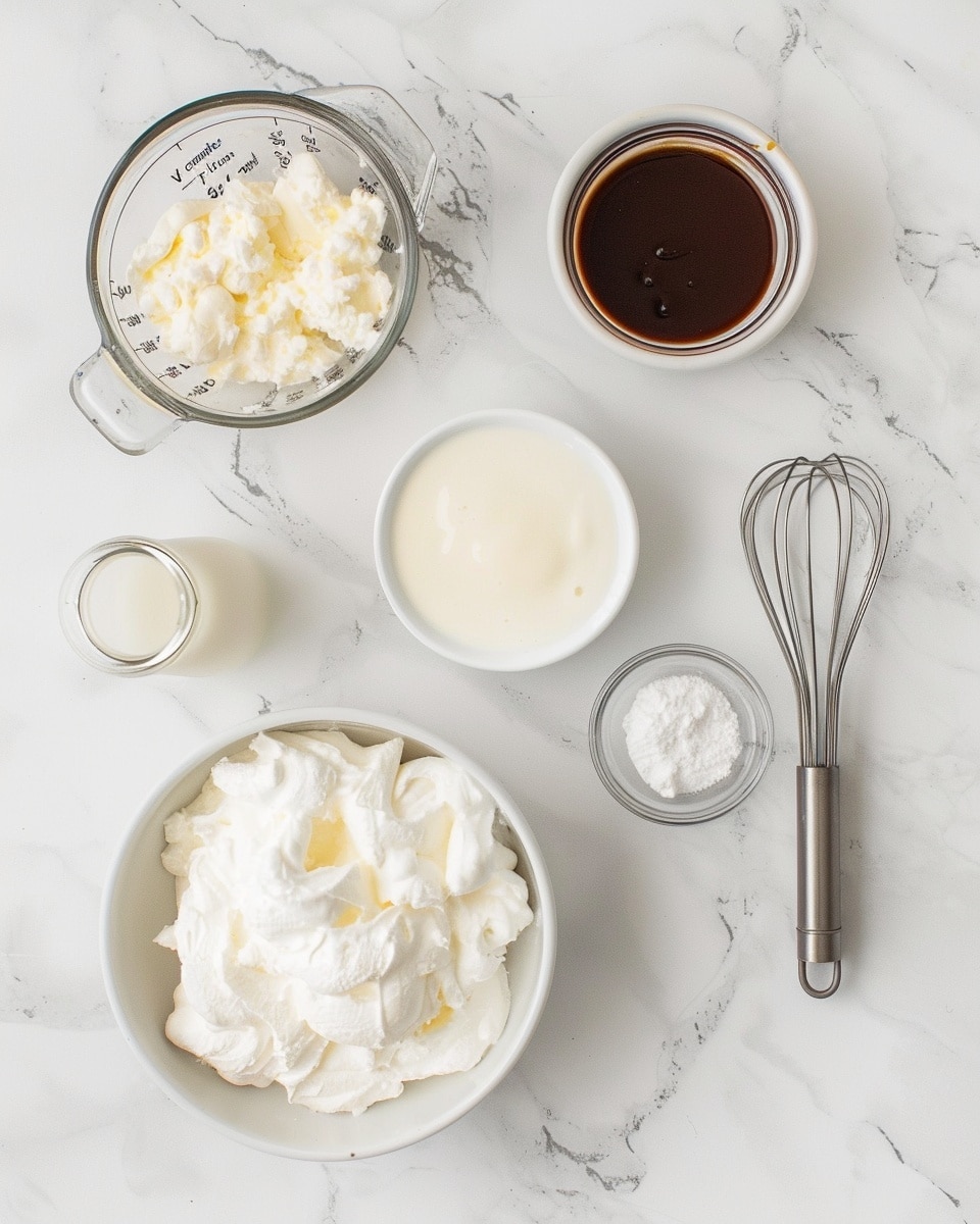 Single clear glass filled with one serving of frothy, creamy strawberry milkshake topped with a generous scoop of thick milkshake ice cream, showing the airy, whipped texture with tiny strawberry specks visible, accompanied by a black and white striped straw, placed on a white plate on white marble surface, natural lighting highlighting the smooth, indulgent texture, styled like a food blog’s intimate close-up photo taken with an iphone --ar 4:5 --v 7