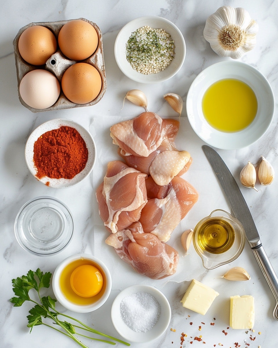 Single white plate featuring a plated portion of two grilled pork medallions, richly coated in a creamy golden yellow mustard sauce, topped with finely chopped fresh tomatoes and parsley, with visible sear marks and glistening juicy interior, served alongside a neat mound of fluffy white rice, arranged on a white marble surface under natural light, intimate close-up angled shot highlighting the texture and layers of sauce and meat, styled like a food blog serving, photo taken with an iphone --ar 4:5 --v 7