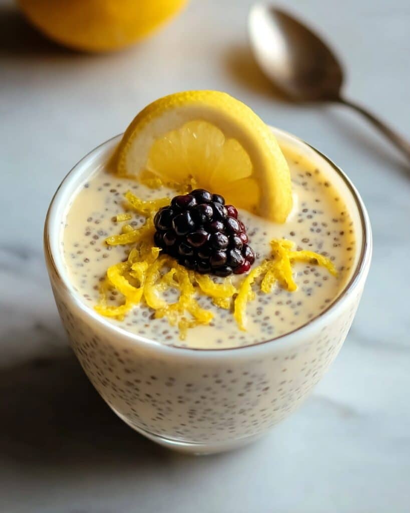 Yummy Lemon Cream Chia Pudding Recipe