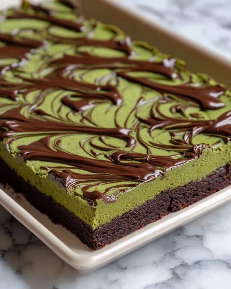 Dubai Chocolate Brownies with Pistachio Filling and Kataifi Pastry Recipe