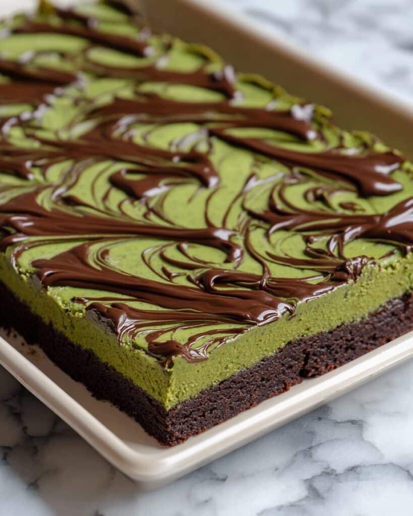 Dubai Chocolate Brownies with Pistachio Filling and Kataifi Pastry Recipe