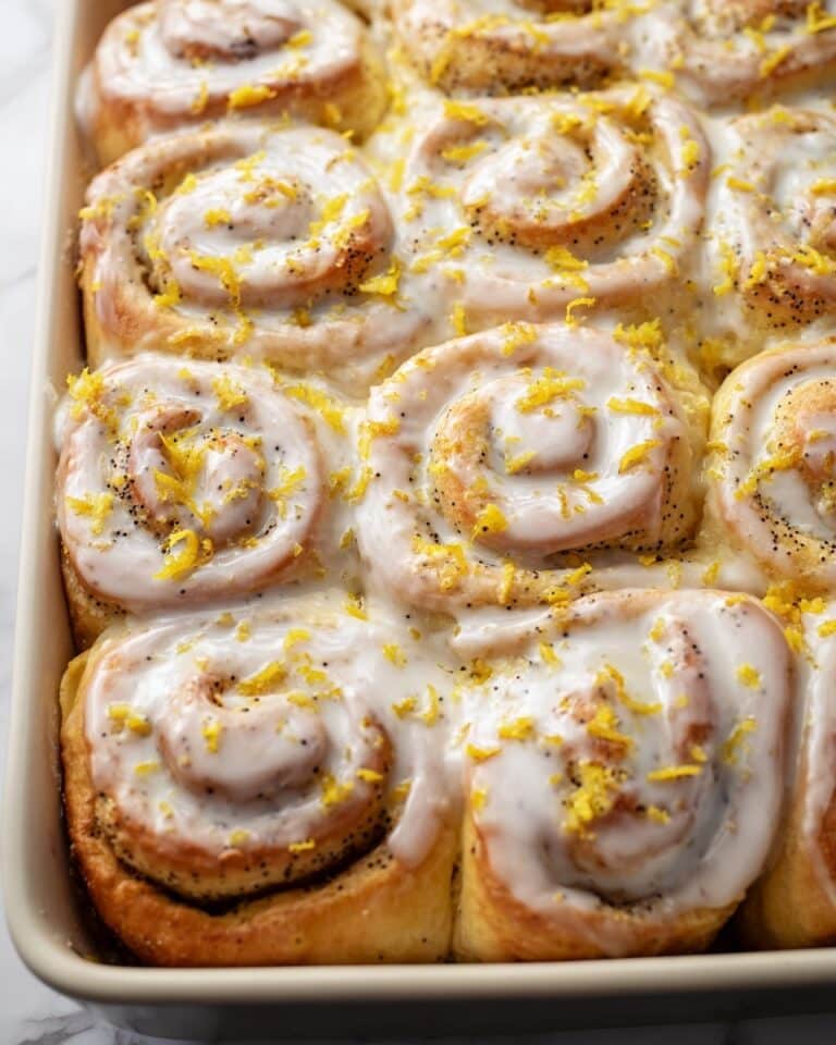 Lemon Rolls with Lemon Glaze and Poppy Seed Filling Recipe