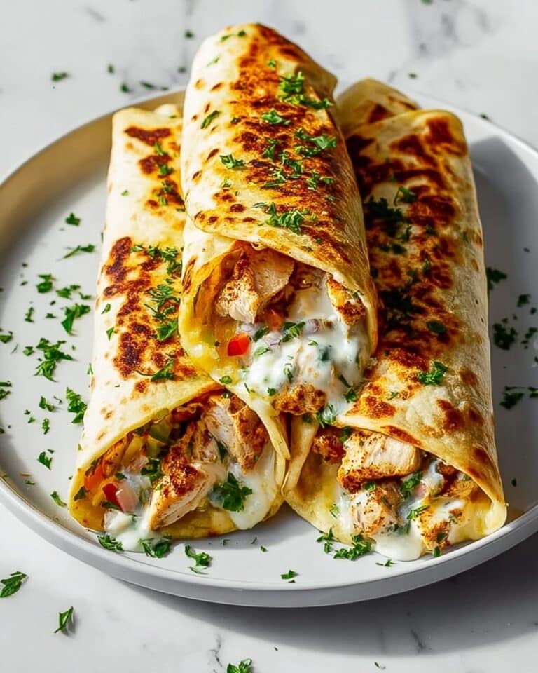 Garlic Chicken Wraps Recipe