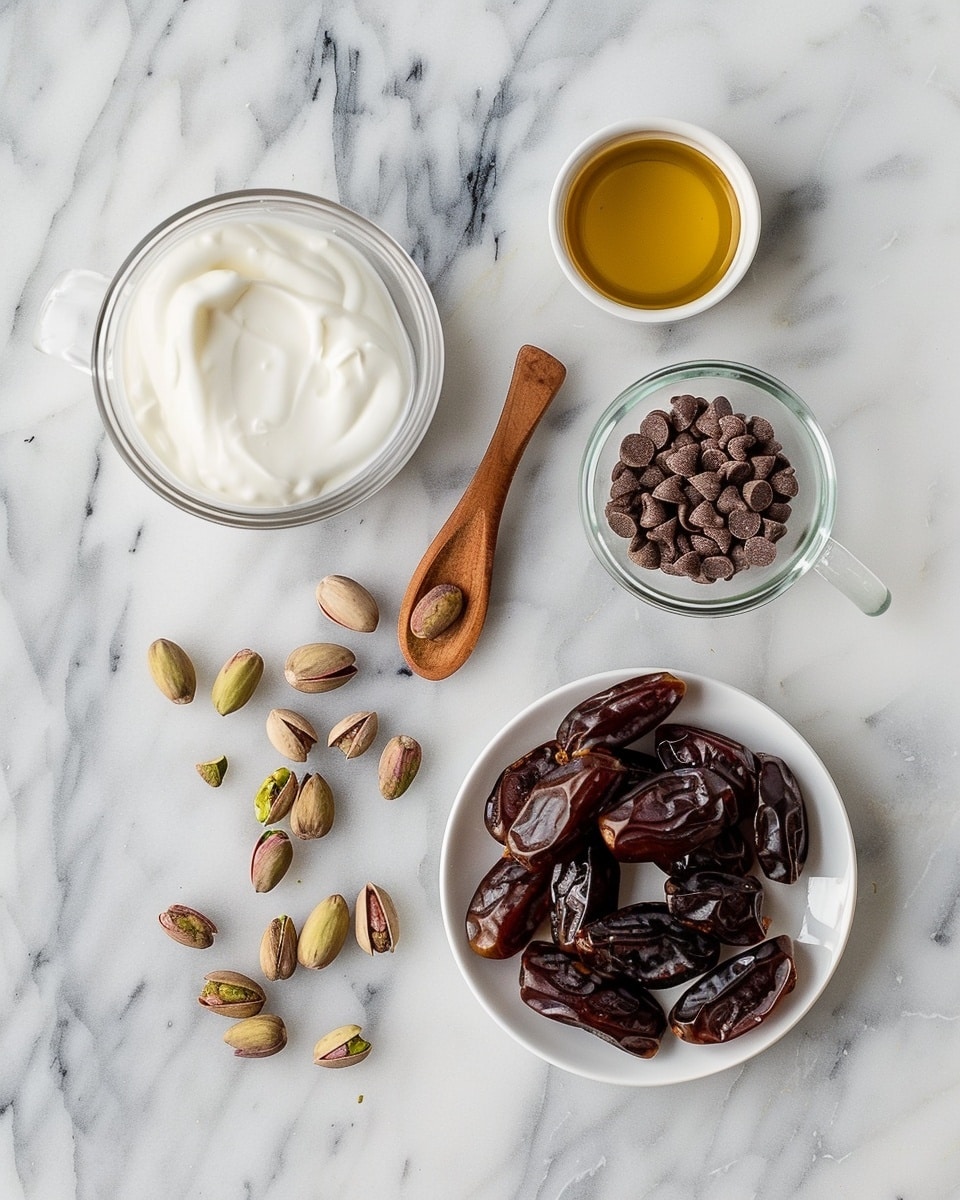 Single white plate showcasing one chocolate-coated truffle with a visible cross-section, revealing a dense, pistachio-studded interior texture, the glossy dark chocolate shell delicately cracked open, topped with vibrant crushed pistachio nuts, close-up angled view emphasizing depth and intricate layers, placed on white marble surface with natural lighting, styled to emphasize a single ready-to-eat portion, intimate food blog style photo taken with an iphone --ar 4:5 --v 7