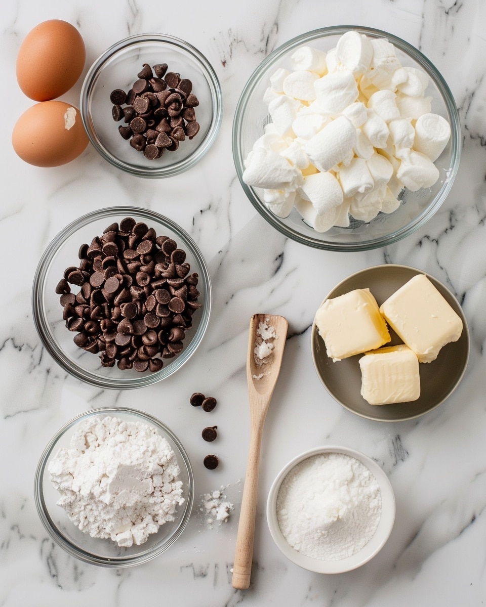 Single white plate holding one square slice of chocolate chip and marshmallow blondie, close-up angled shot revealing the moist, dense interior dotted with melted dark chocolate chunks and swirled creamy marshmallow, golden-brown crust edges contrasting with gooey texture inside, natural light highlighting the rich layers and soft crumb, placed on white marble surface, styled intimate plated serving photo taken with an iphone --ar 4:5 --v 7