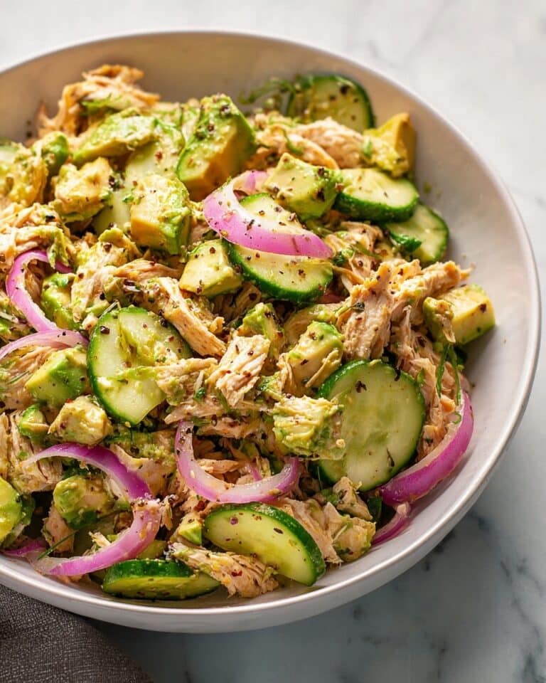 Tuna Cucumber Avocado Salad Recipe