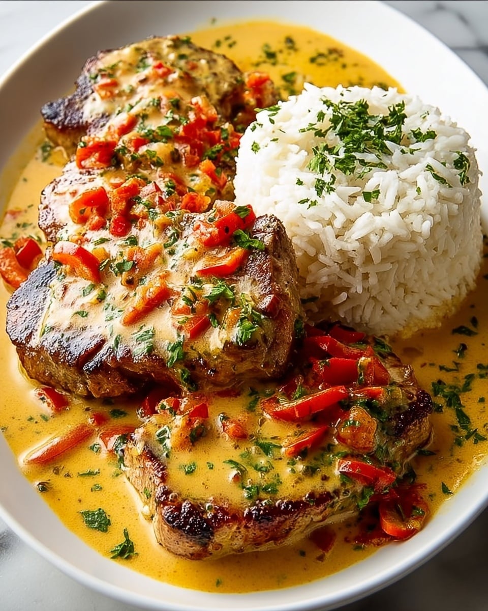Creamy Peri-Peri Chicken with Rice Recipe