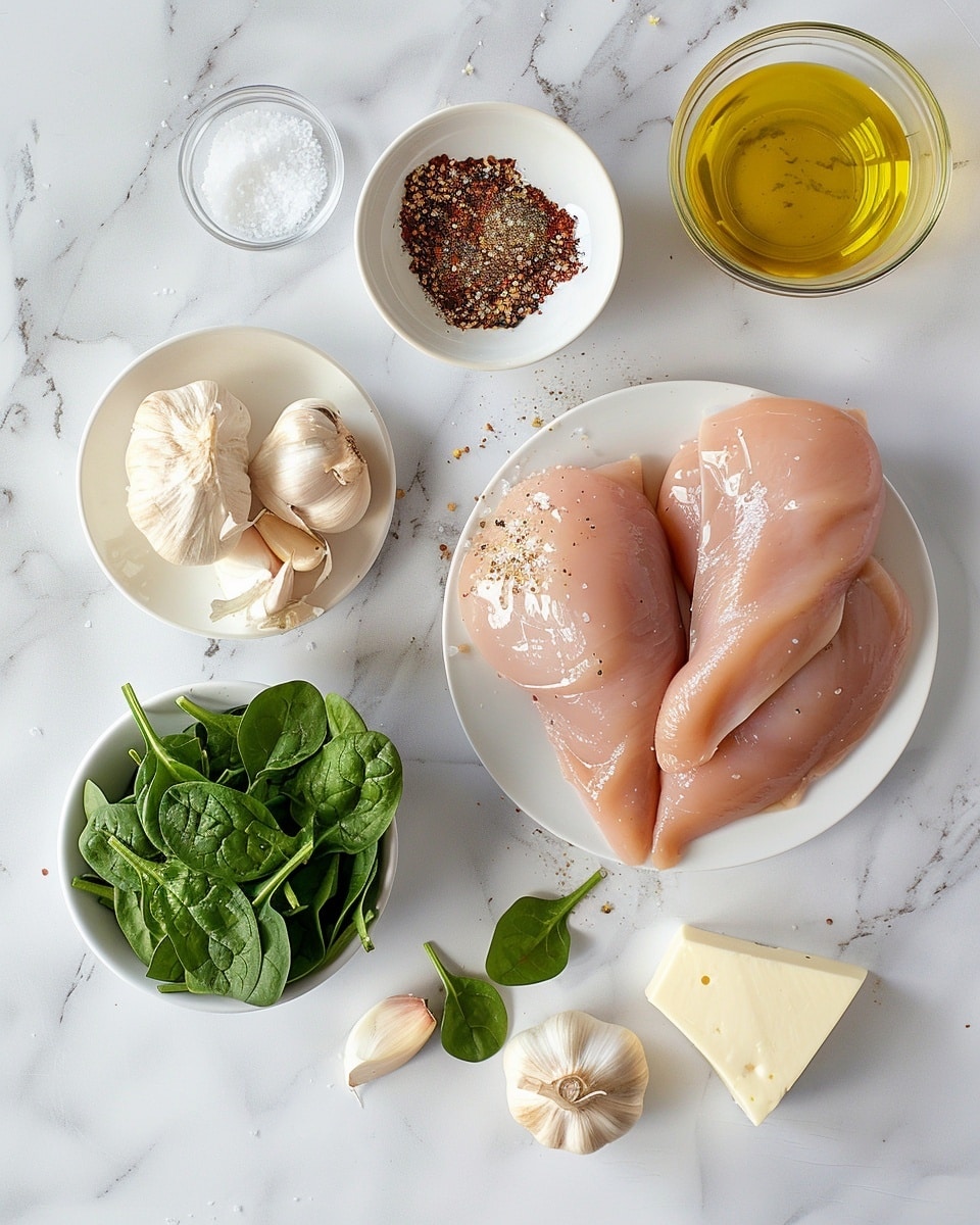 Single white plate with a generous plated portion of creamy chicken and spinach casserole, close-up angle showing layers of tender chicken chunks, wilted spinach, and richly melted golden cheese bubbling on top, revealing the smooth, savory interior sauce with a slightly browned crust, garnished with a sprinkle of black pepper, placed on a white marble surface, natural lighting highlighting the textures of the cheese and greens, intimate plated serving photo taken with an iphone --ar 4:5 --v 7