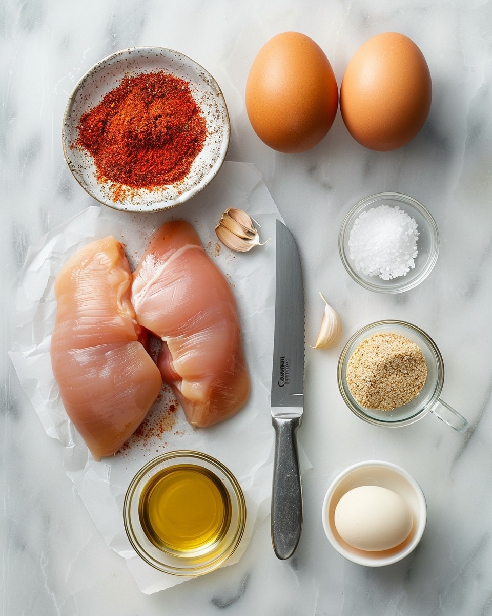 Single white plate featuring one generous portion of fettuccine pasta topped with several pieces of richly browned, seasoned chicken thighs, close-up angled shot highlighting the tender, juicy texture of the chicken and glossy coating on the wide pasta ribbons, garnished with fresh chopped parsley, with steam rising subtly, set on a white marble surface, styled food blog serving photo taken with an iphone --ar 4:5 --v 7