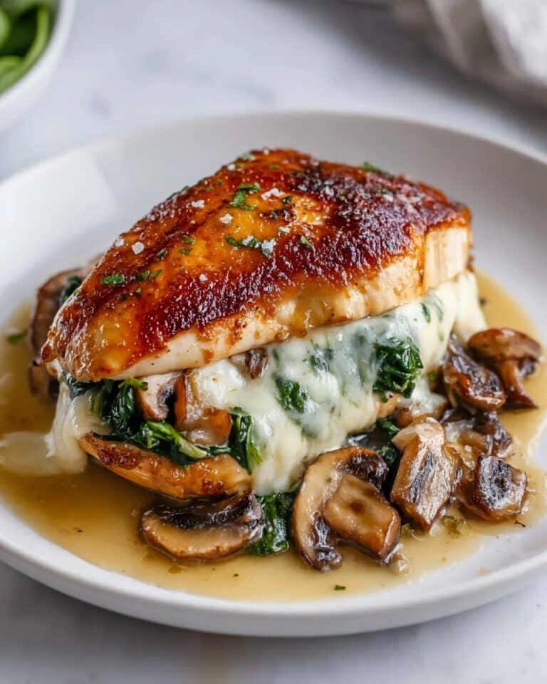 Mushroom Stuffed Chicken Breast Recipe