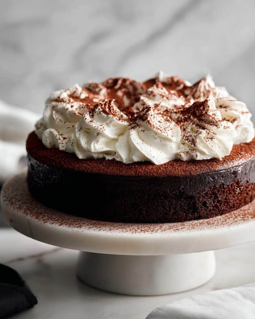 Black Cocoa Cake with Mascarpone Frosting Recipe