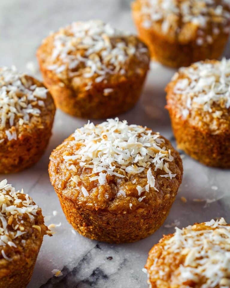 Coconut and Carrot High Protein Muffins Recipe