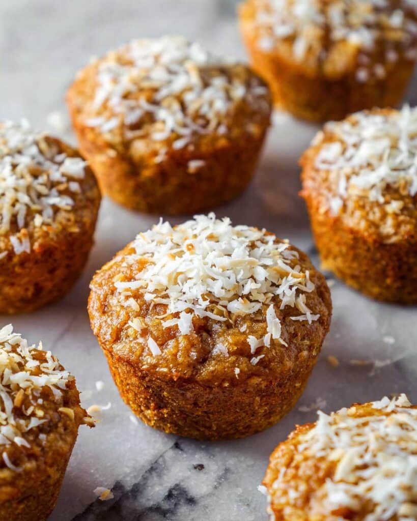 Coconut and Carrot High Protein Muffins Recipe