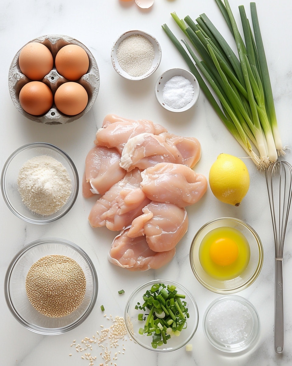 Single white plate featuring a close-up serving of golden, crispy chicken bites generously coated in a glossy orange glaze, sprinkled with toasted sesame seeds and vibrant green onion slices, showing the tender texture and juicy interior of each piece, arranged elegantly with a slight sauce pool beneath, natural lighting highlighting the rich color and shine, placed on a white marble surface, intimate styled plated serving photo taken with an iphone --ar 4:5 --v 7