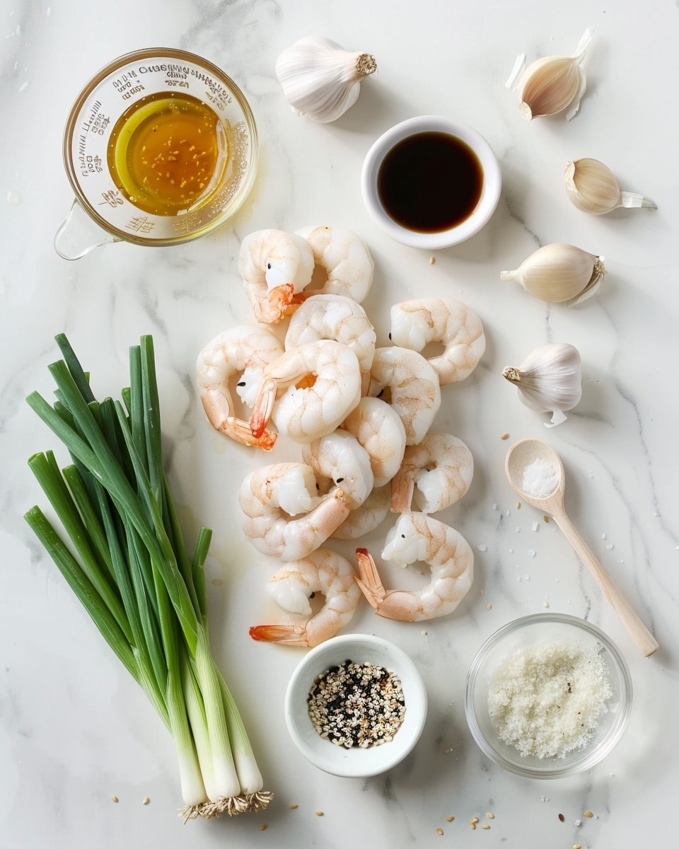 Single white bowl with a close-up view of a single serving of sautéed shrimp and broccoli, showcasing plump, golden-browned shrimp flecked with black pepper and glistening with a light savory glaze, nestled among vibrant, tender broccoli florets and caramelized sausage pieces, steam gently rising, all presented on a white marble surface with natural lighting, styled as an intimate plated serving photo taken with an iphone --ar 4:5 --v 7