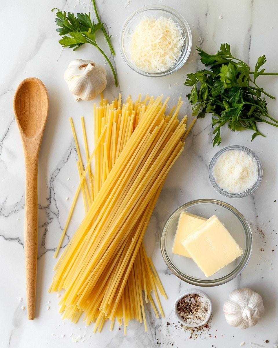 Single white bowl with a close-up of a creamy serving of spaghetti coated in rich Alfredo sauce, sprinkled with finely grated parmesan and fresh chopped parsley on top, showing the thick, smooth sauce clinging to each strand of pasta, natural lighting highlighting the luscious texture, placed on a white marble surface, styled individual serving photo taken with an iphone --ar 4:5 --v 7