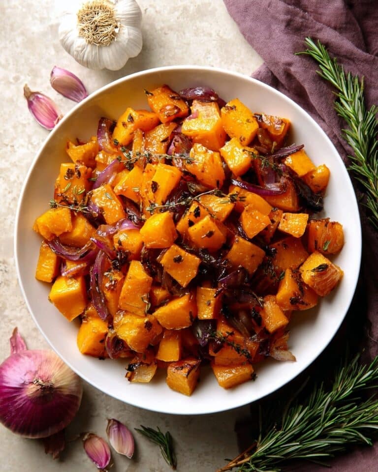 Roasted Butternut Squash and Sweet Potatoes with Rosemary Recipe