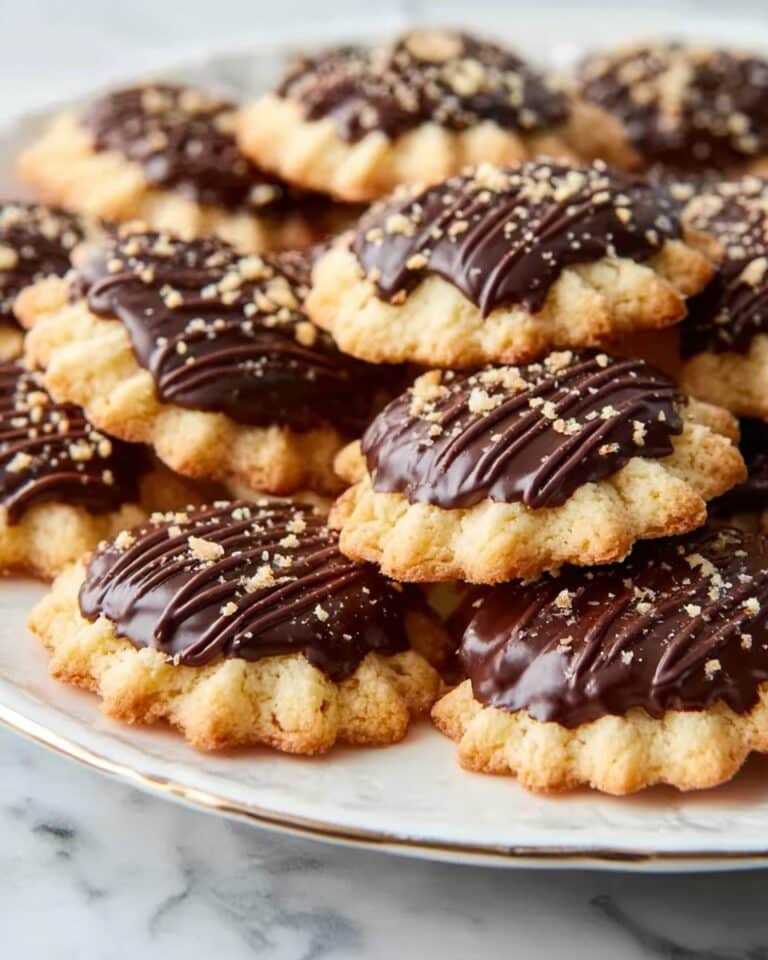Danish Chocolate Dipped Biscuits Recipe