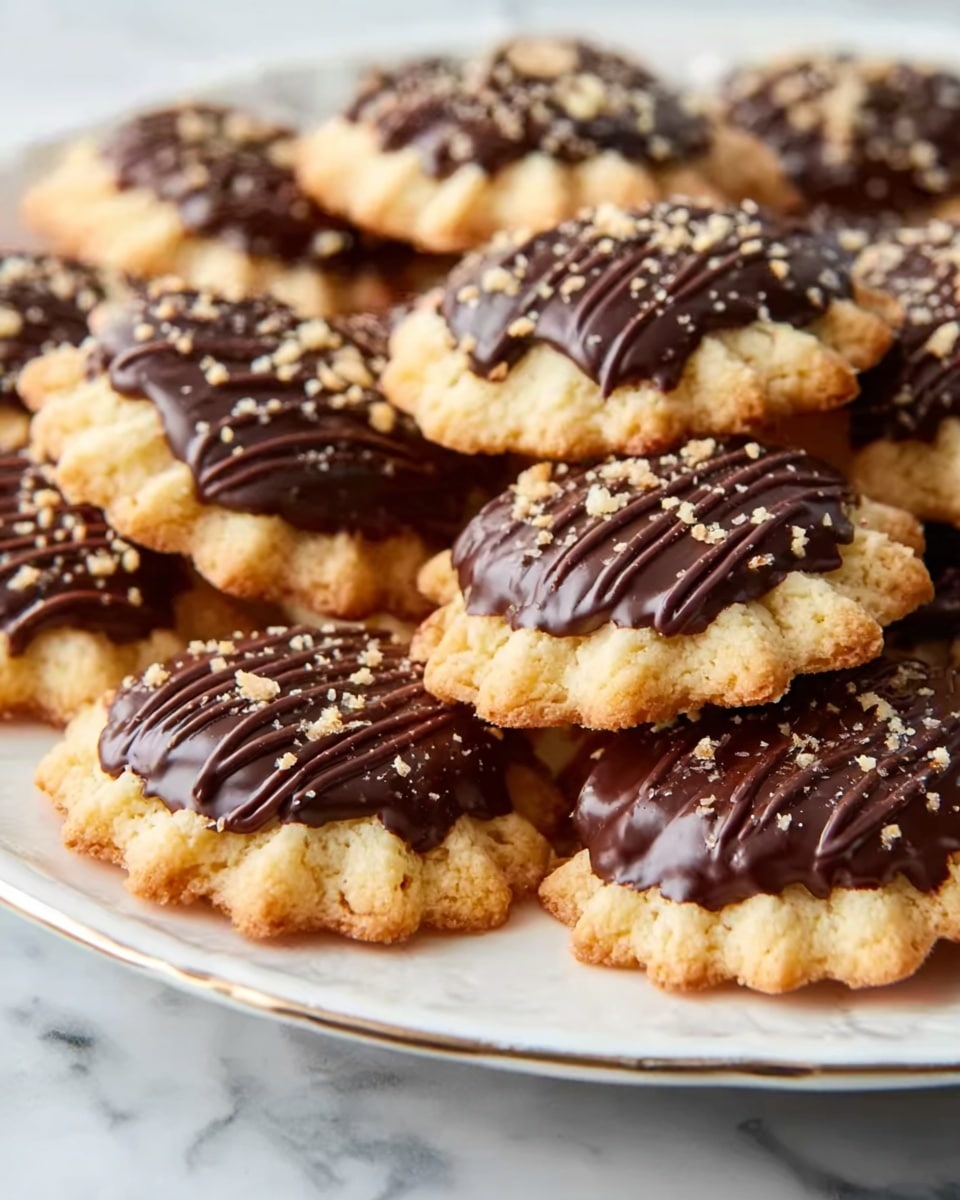 Danish Chocolate Dipped Biscuits Recipe