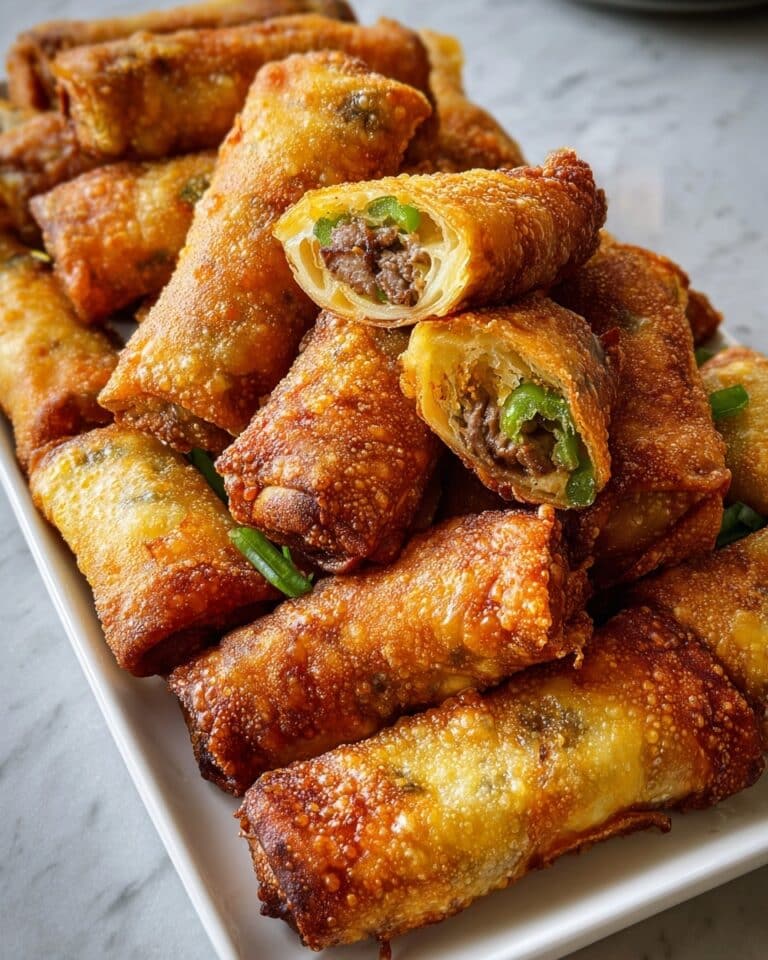 Philly Cheesesteak Egg Rolls Recipe