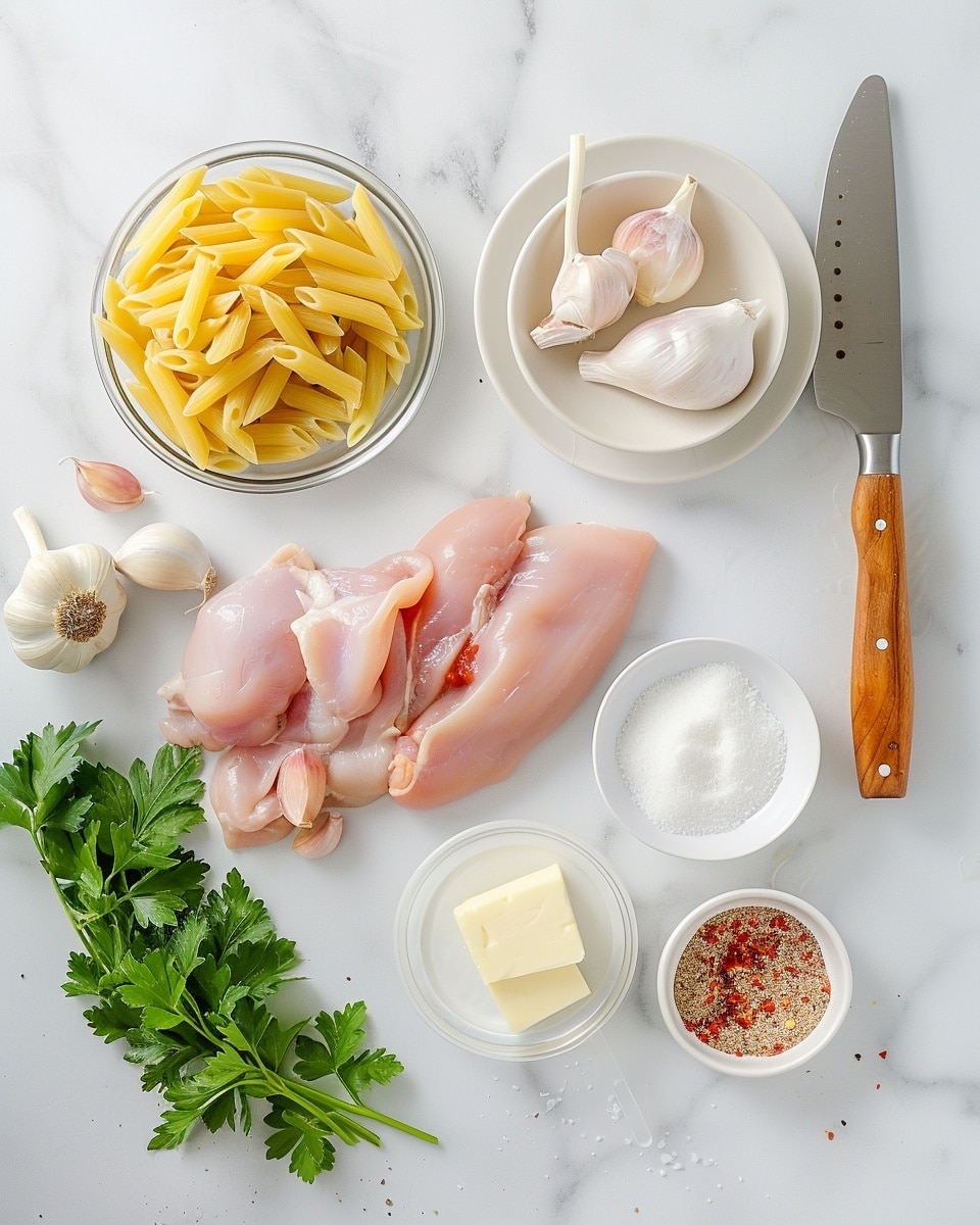 Single white bowl with one serving of creamy rotini pasta tossed in rich, velvety cheese sauce, topped with several perfectly seared, golden-brown chicken chunks seasoned with black pepper and fresh parsley leaves, close-up angled view highlighting the luscious sauce coating each pasta spiral and the tender, caramelized chicken pieces, steam gently rising, plated on a white marble background, natural lighting emphasizing texture and color, intimate styled food blog presentation photo taken with an iphone --ar 4:5 --v 7