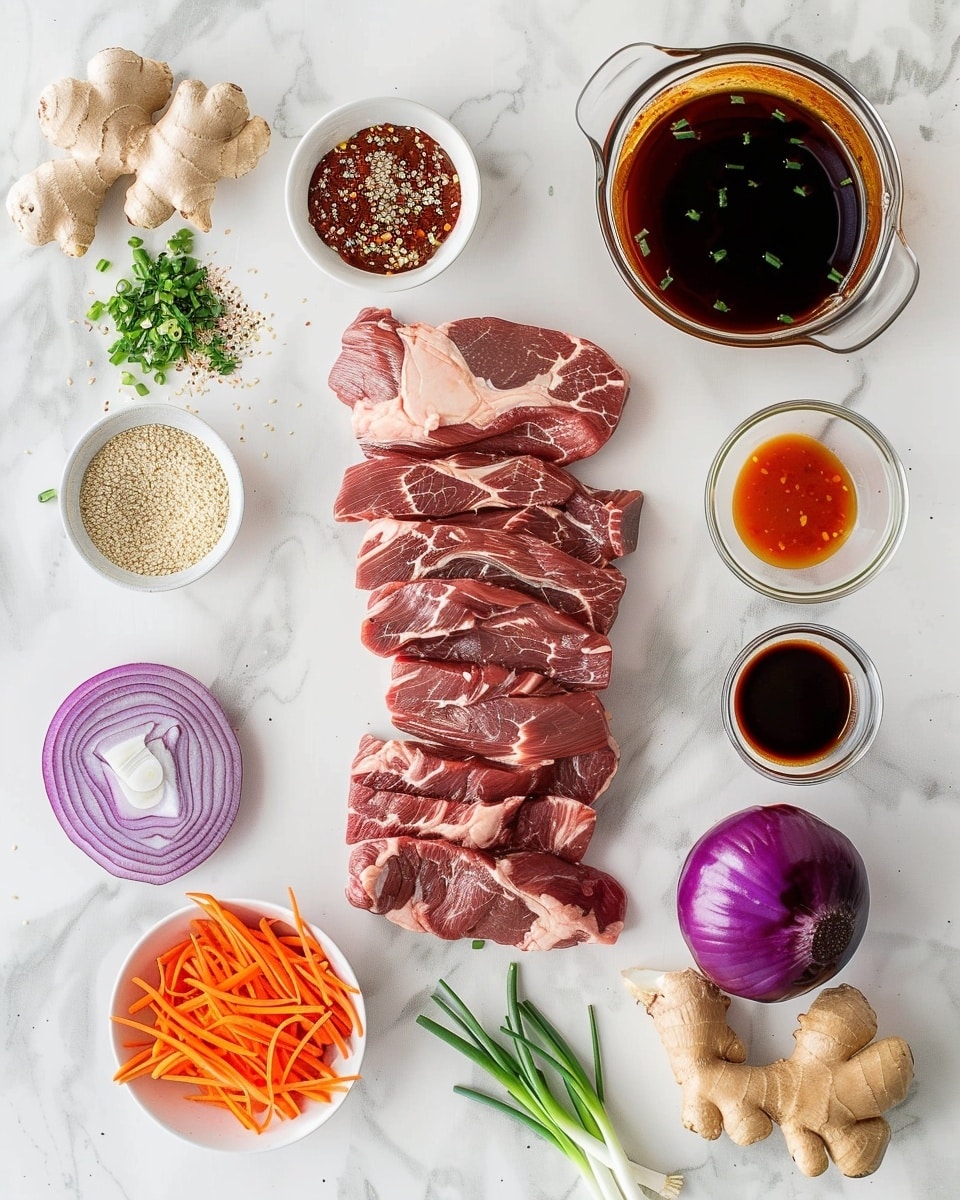 Single white plate holding one plump steamed bao bun filled with tender, glossy braised beef chunks coated in rich dark sauce, topped with vibrant shredded purple cabbage, thin carrot strips, fresh cilantro leaves, sliced green onions, creamy drizzle, and sprinkled sesame seeds, close-up angled shot revealing the fluffy soft texture of the bao and juicy interior details, natural lighting highlighting every colorful layer, white marble surface underneath, intimate plated serving photo taken with an iphone --ar 4:5 --v 7