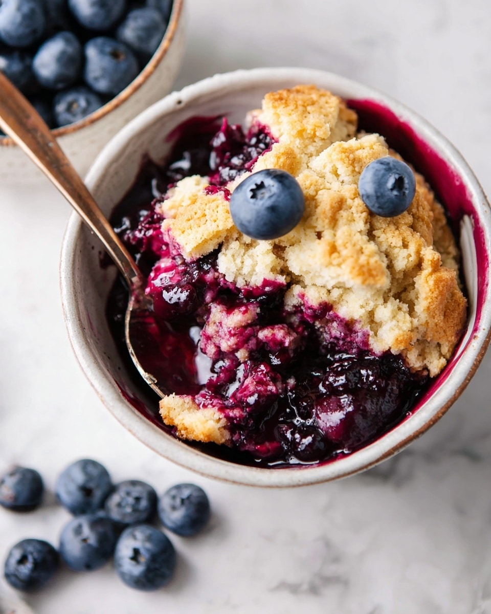 Single-Serve Blueberry Cobbler Recipe