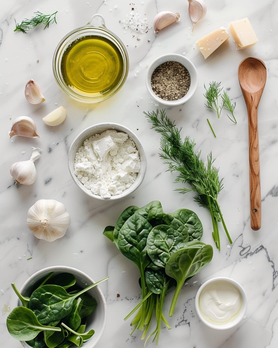 Single white bowl with a generous portion of creamy white bean and spinach stew, showing rich, velvety broth coating tender white beans and vibrant green spinach leaves, garnished with fresh dill sprigs, close-up angled shot revealing the smooth texture of the sauce and the freshness of the herbs, plate resting on a white marble surface with soft natural lighting, styled as an intimate plated serving ready to eat, photo taken with an iphone --ar 4:5 --v 7