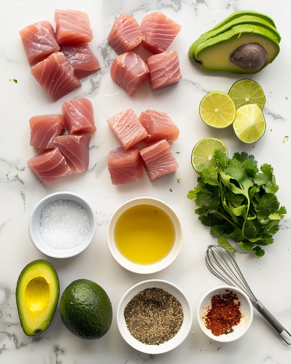 Single white bowl showcasing a close-up view of a vibrant portion of shredded chicken salad mixed with chunky avocado pieces, crisp cucumber slices, and thinly sliced red onions, seasoned with freshly cracked black pepper, with textures of tender chicken and creamy avocado visible, plated on a white marble surface under natural lighting, styled as an inviting ready-to-eat serving from a food blog, photo taken with an iphone --ar 4:5 --v 7