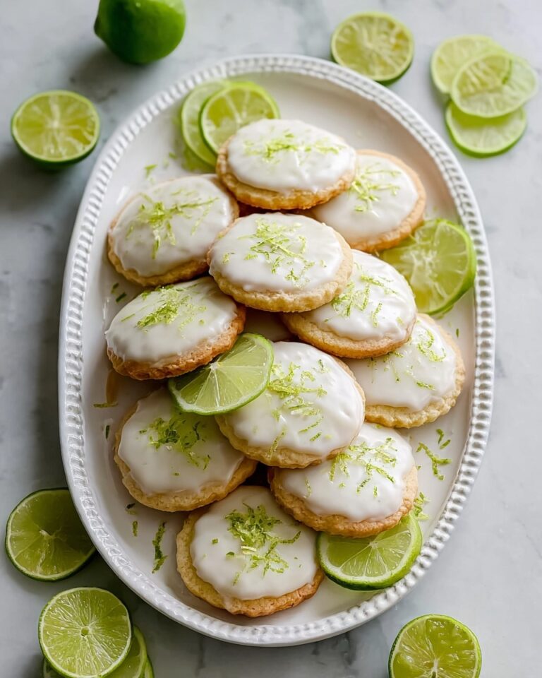 Buttery Lime Shortbread Cookies Recipe