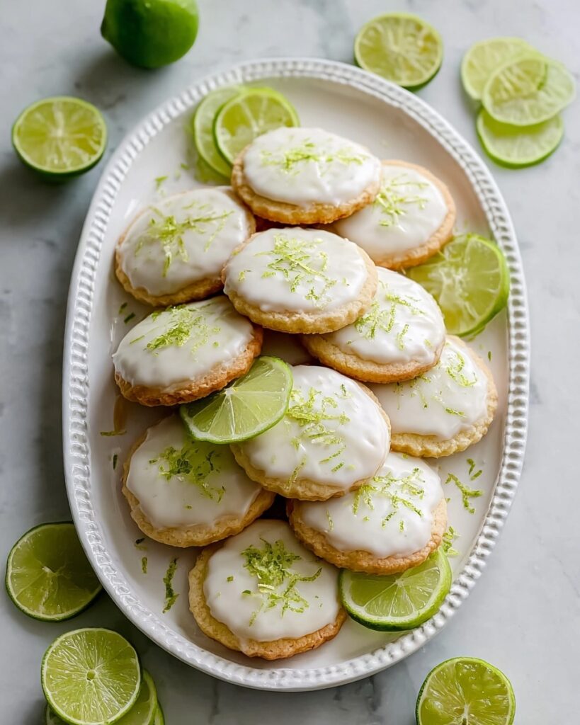 Buttery Lime Shortbread Cookies Recipe