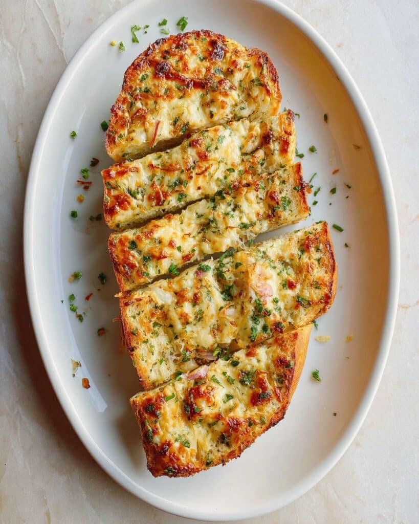 Garlic Bread with Pecorino Romano, Mozzarella, and Honey Recipe