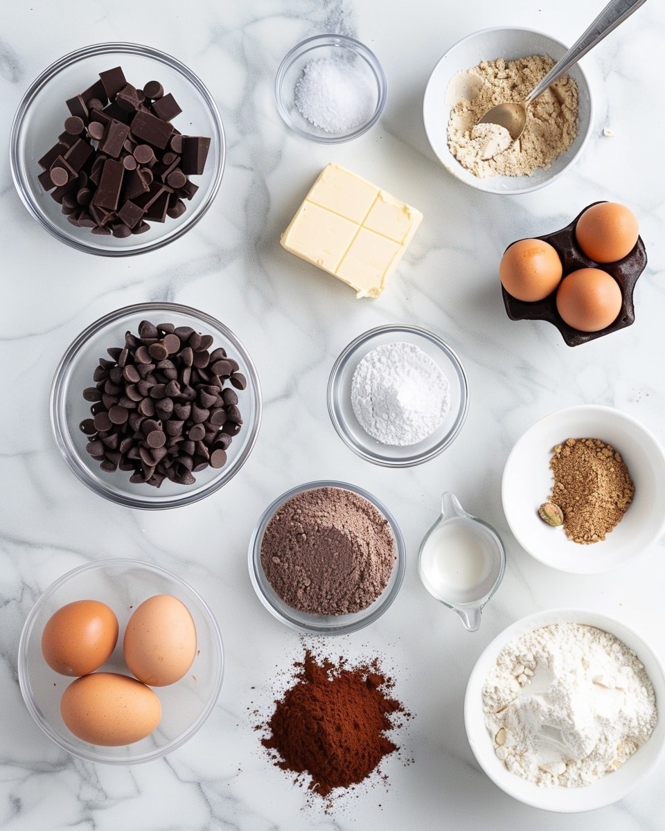 Single white plate presenting a single square slice of layered dessert with a dense, fudgy dark chocolate brownie base, topped with a thick, textured green pistachio or matcha-infused coconut or nutty middle layer, finished with a smooth, glossy dark chocolate ganache crown adorned with delicate green swirls, close-up angled shot highlights the distinct, rich interior layers and contrasting textures, natural light enhancing the rich colors, white marble surface underneath, styled as a ready-to-eat portion from a food blog, photo taken with an iphone --ar 4:5 --v 7