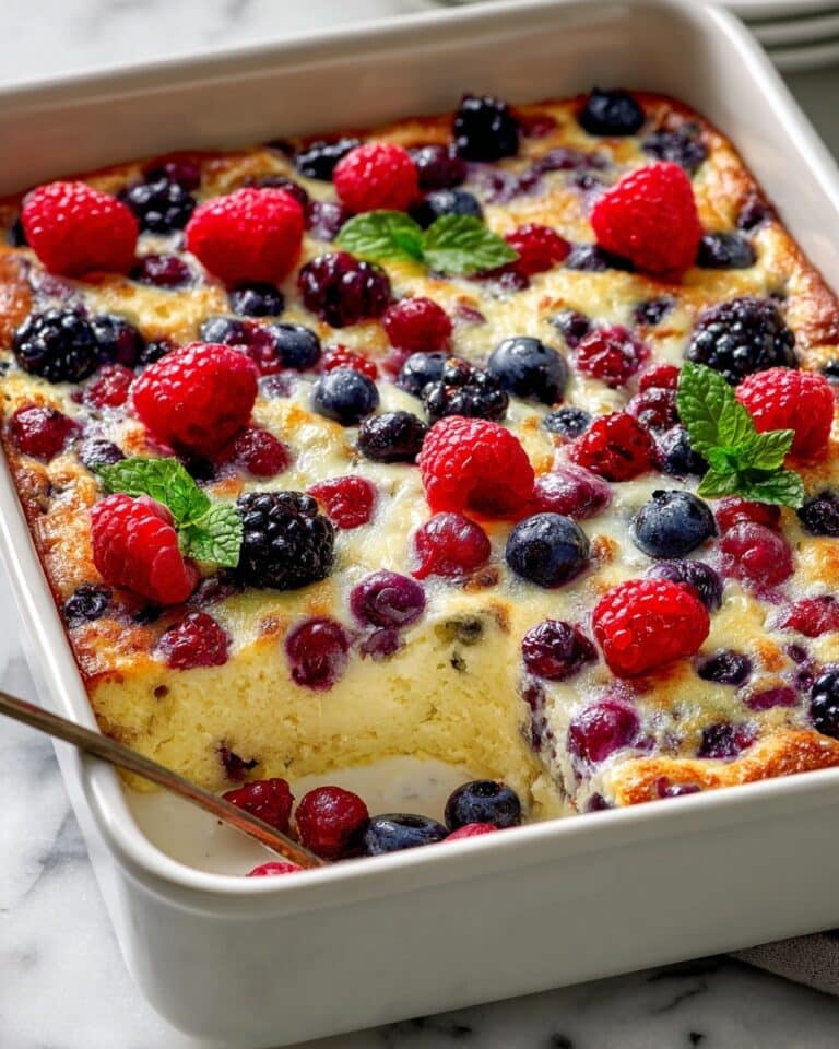 High Protein Triple Berry Bake Recipe